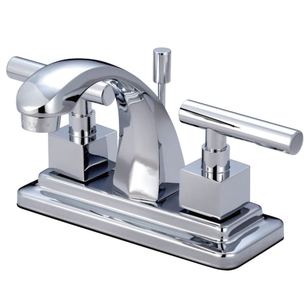 KS4641CQL 4" Centerset Bathroom Faucet, Polished Chrome